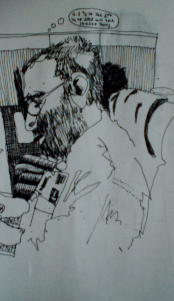 man on a plane